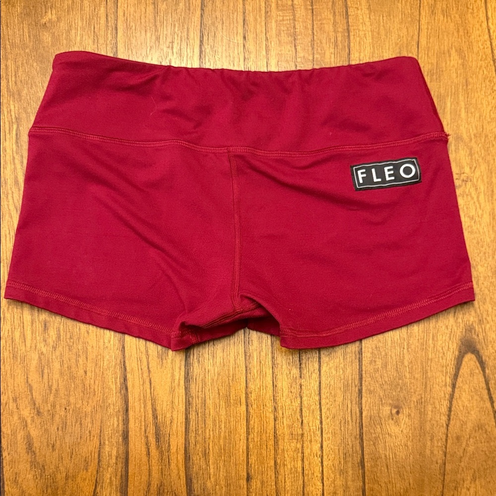 Fleo Women's Vibrant Red Athletic Shorts